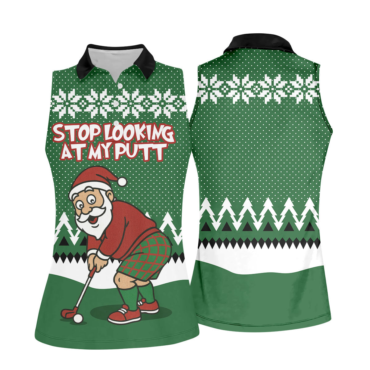 STYLE:Sleeveless Polo Shirt