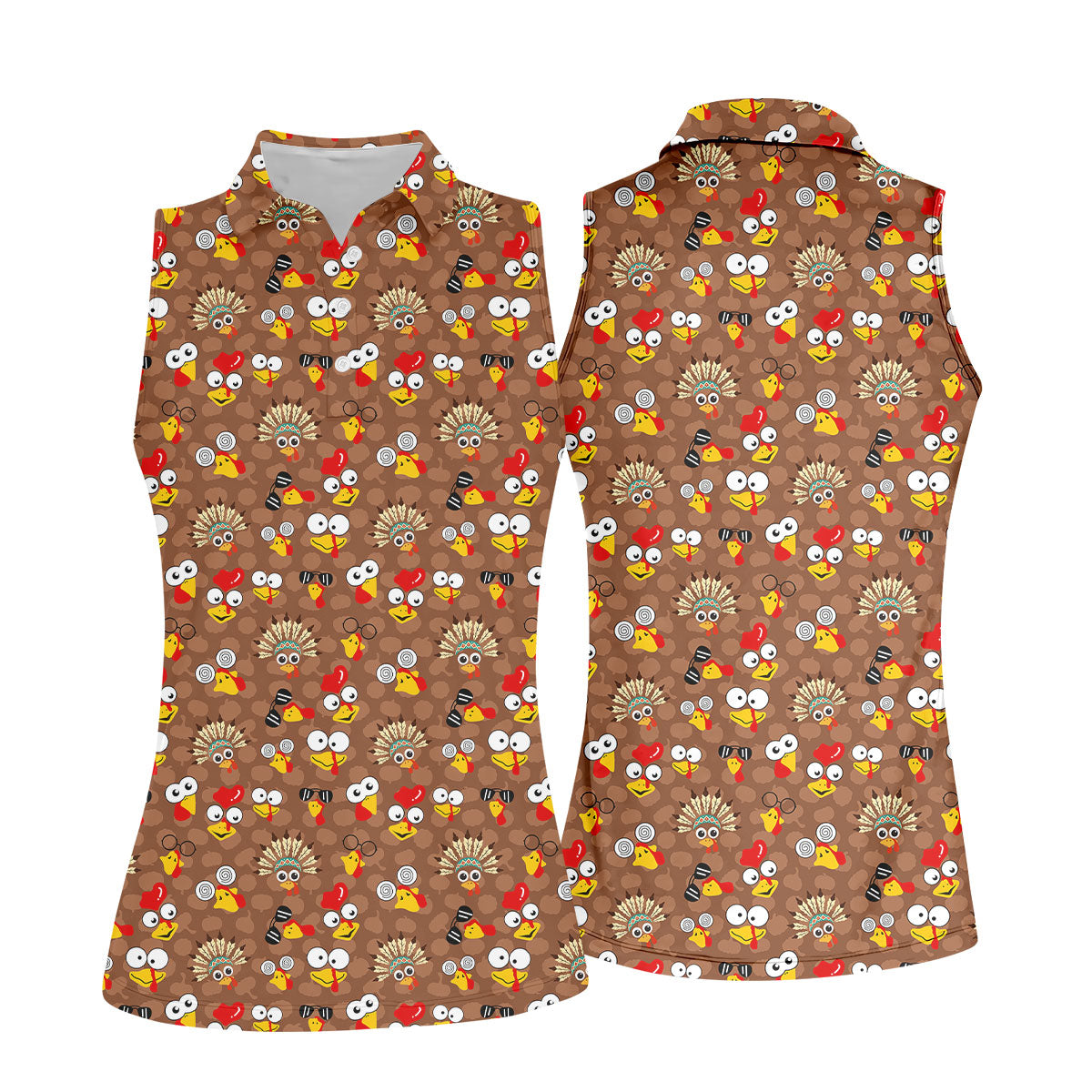 STYLE:Sleeveless Polo Shirt