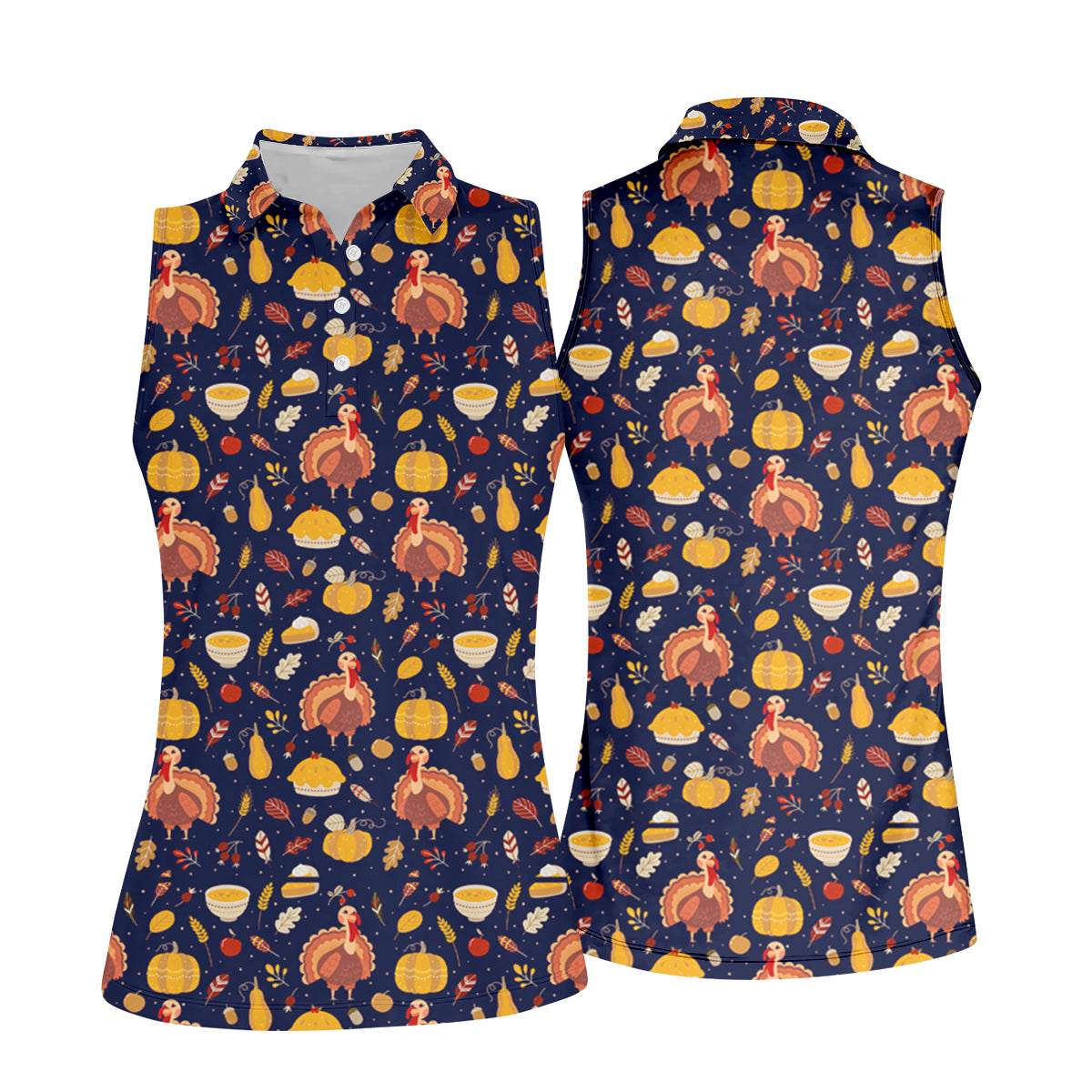 STYLE:Sleeveless Polo Shirt