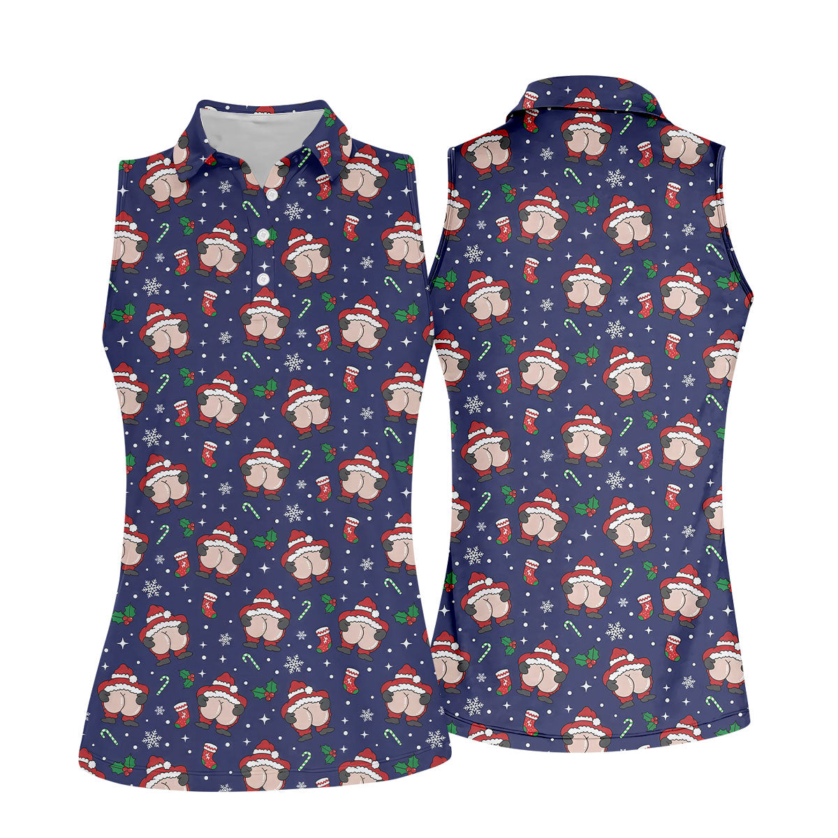 STYLE:Sleeveless Polo Shirt