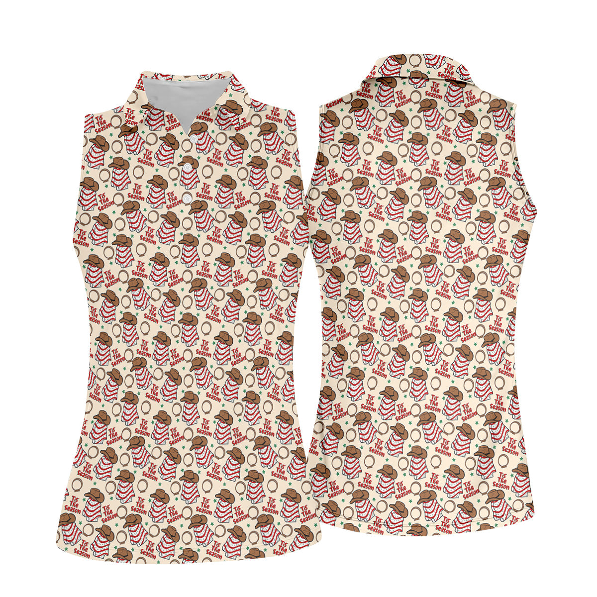 STYLE:Sleeveless Polo Shirt