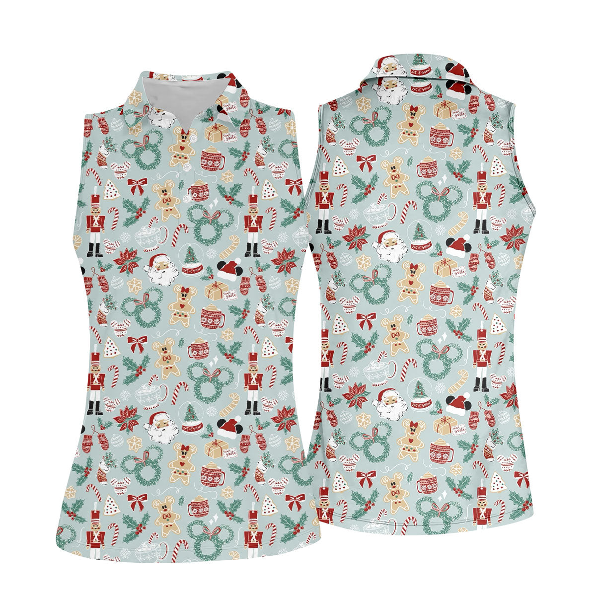 STYLE:Sleeveless Polo Shirt