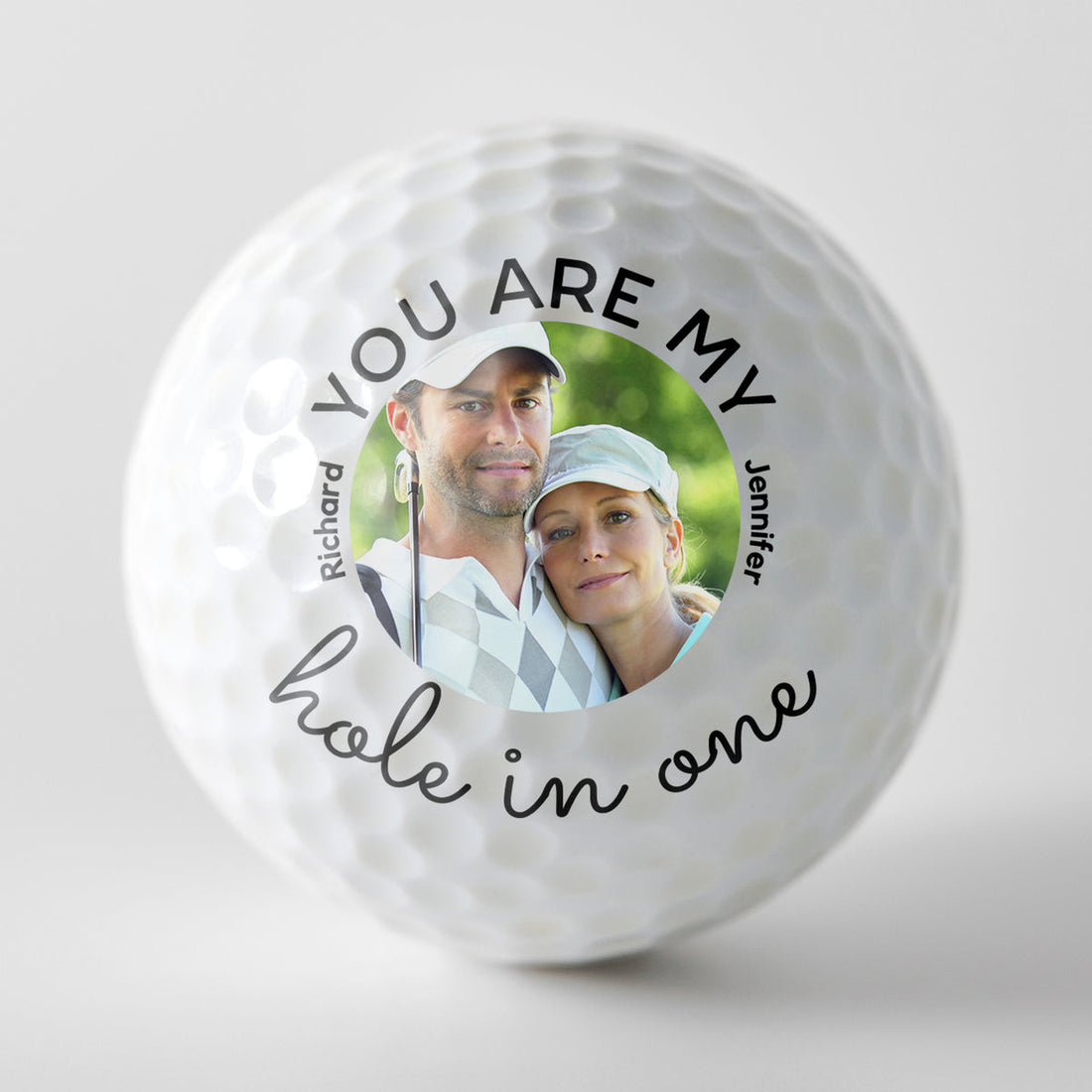You Are My Hole In One Custom Golf Balls With Picture, Valentine's Day Gifts, Gift For Golfer