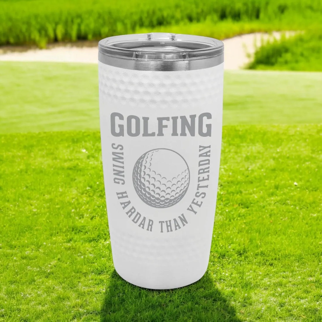 Custom Name Tumbler, Golf Gifts For Golfers, Stainless Steel Travel Mug