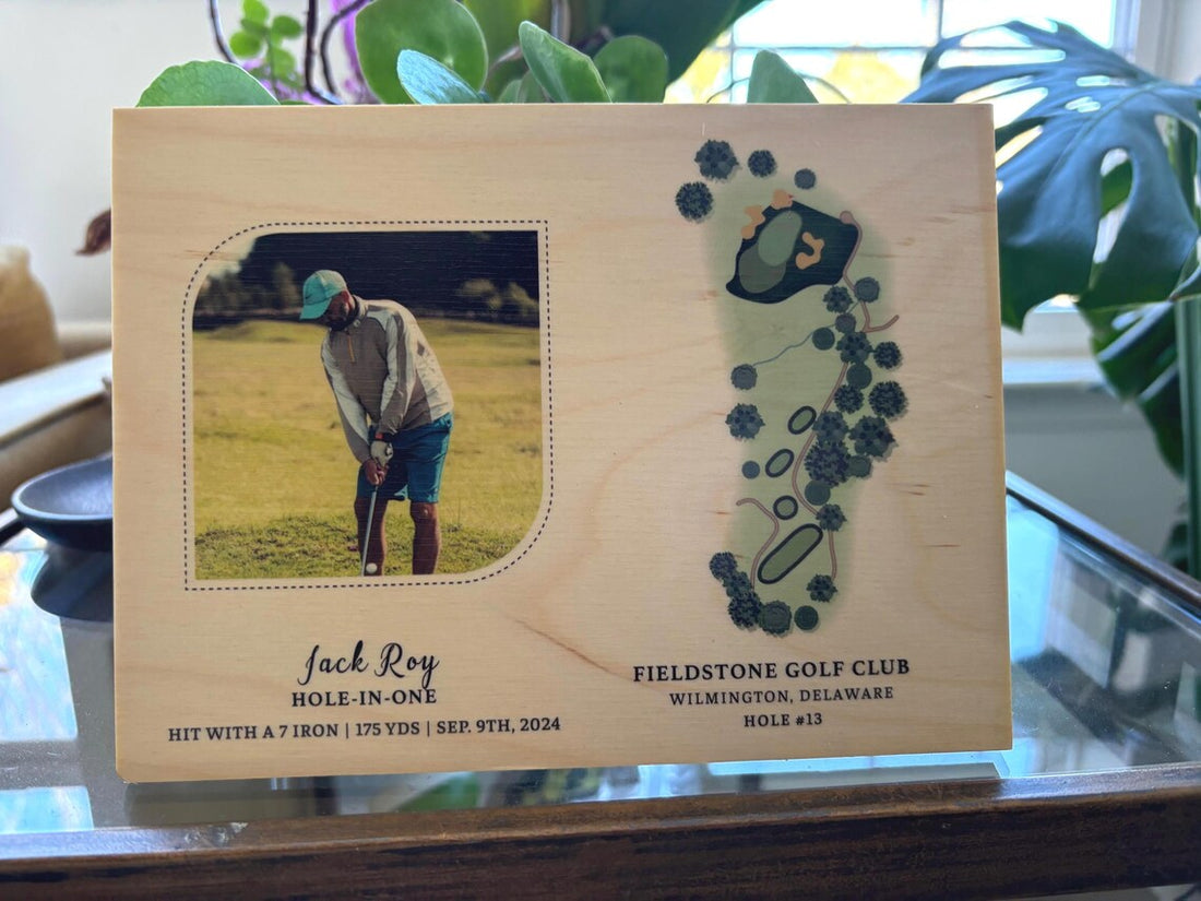 Custom Hole-in-One Golf Course Maps, Golf Art, Gifts For Golf Lovers