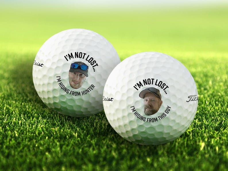 I'm Not Lost I'm Hiding From Hunter Custom Funny Golf Balls, Gift For Golfer