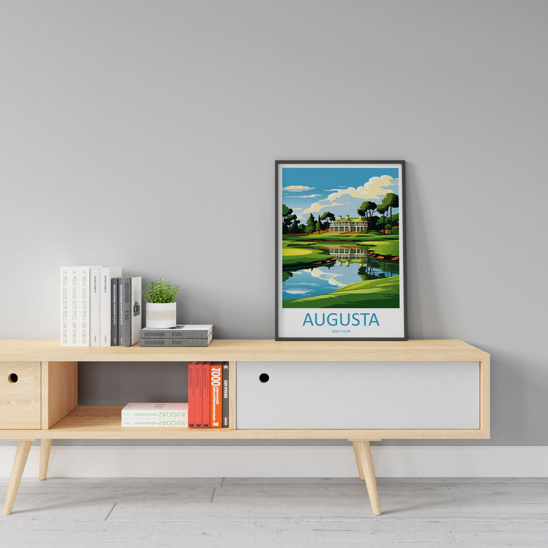 Augusta Golf Course Canvas, Gifts For Golf Lovers, Golf Decor