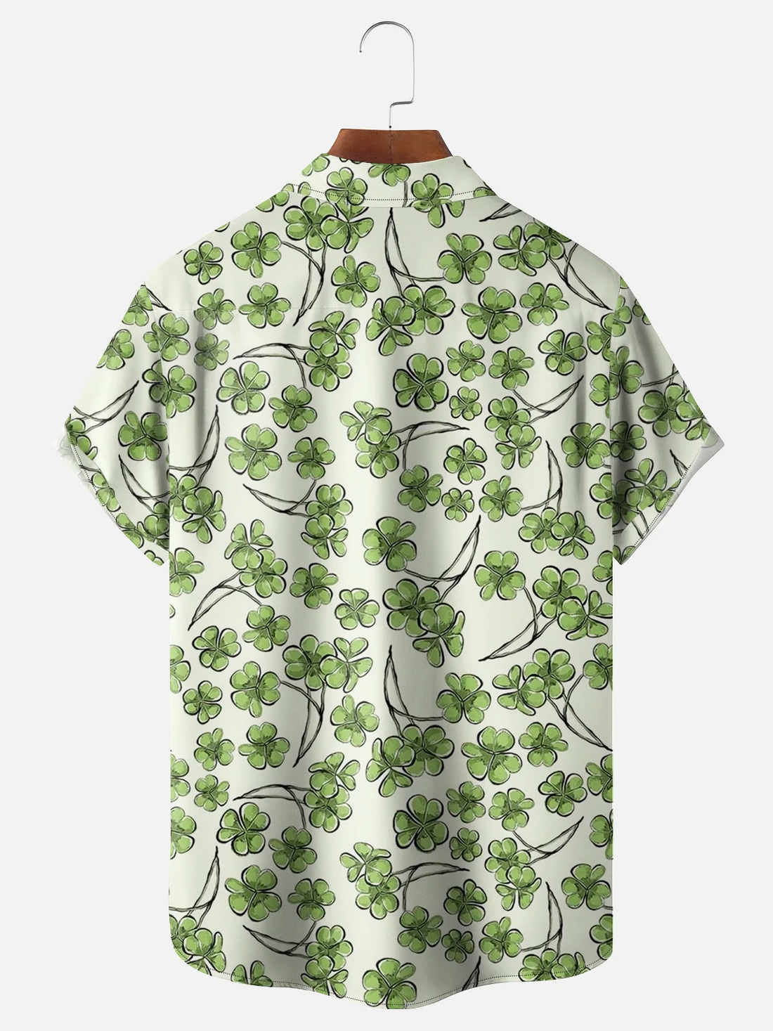 St. Patrick's Day Shamrock Irish Flag Hawaiian Golf Shirt, Holiday Hawaiian Shirt, Tropical Vibe Men's Golf Shirt