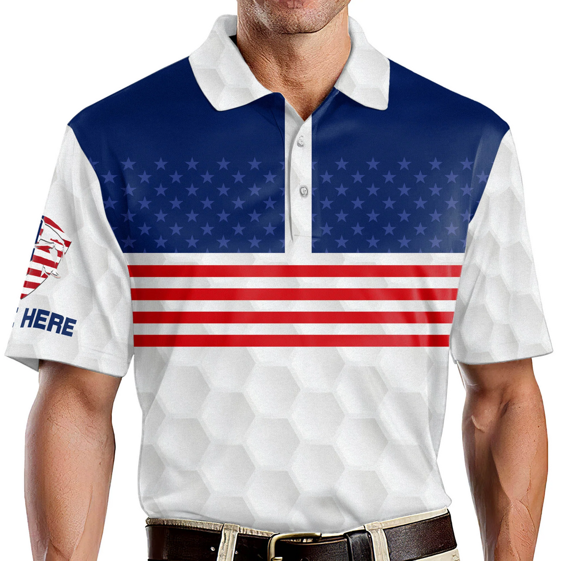 It Takes A Lot of Balls To Golf The Way I Do Patriotic Custom Golf Polo Shirts, Golf Gift For Men, 250th Anniversary Golf Shirt