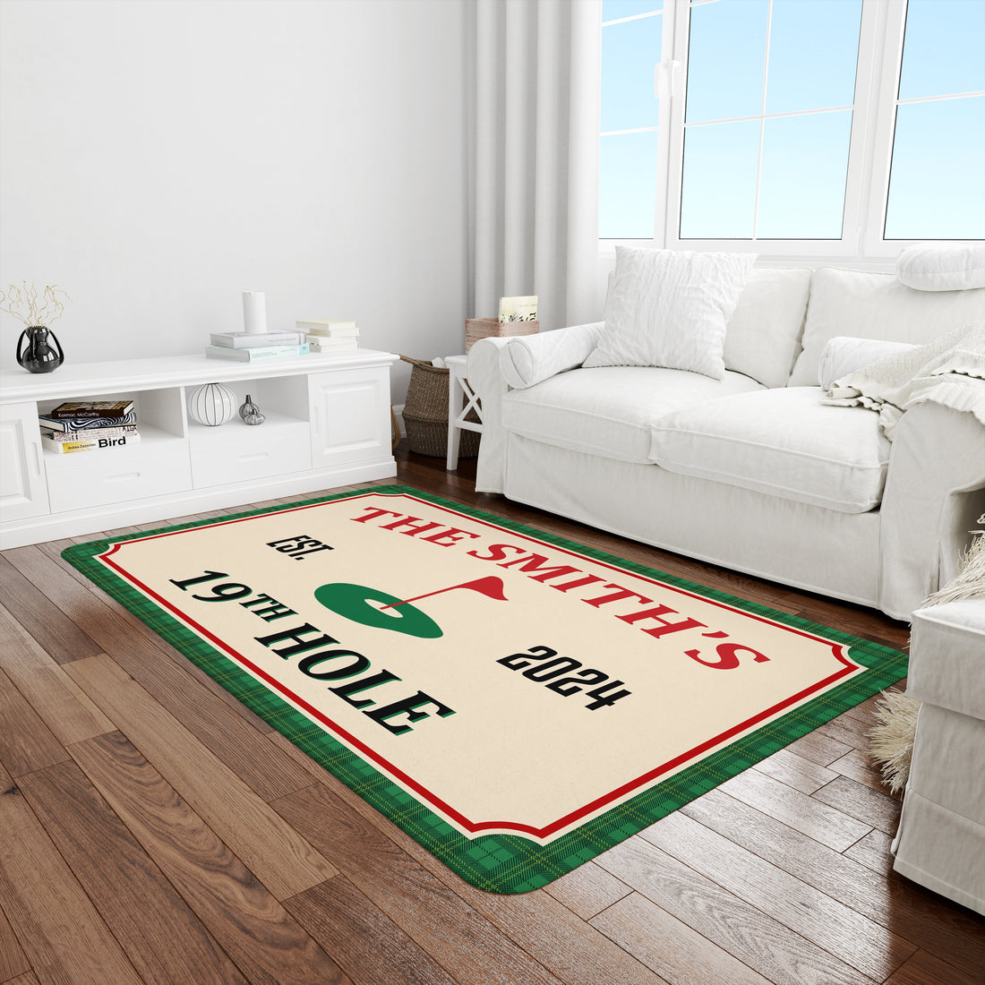 Golf 19th Hole Custom Golf Rug, Golfing Area Rug, Gift For Golfer, Home Decor