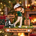 Ethan - My Happy Place Is Golf Emerald