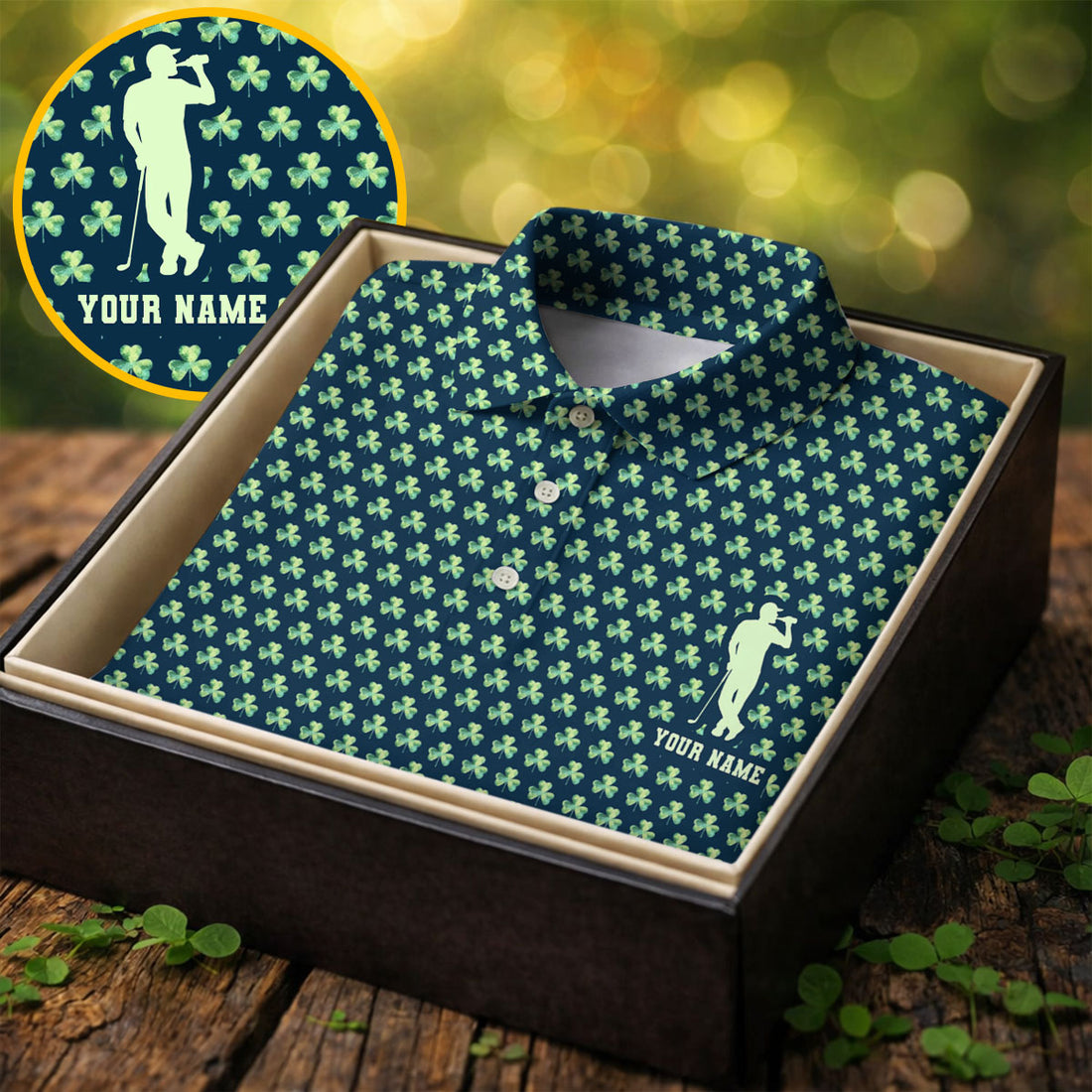 St Patrick's Day Shamrock Golf And Beer Green Golf Shirt, Polo Shirts For Men, Golf Shirts For Men